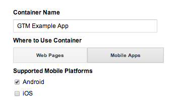 App container for mobile app