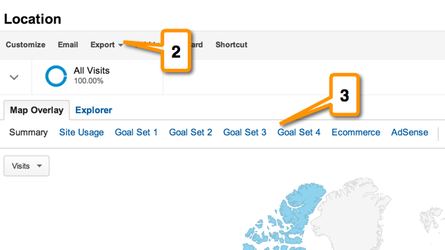 Exporting Google Analytics data to Spreadsheets
