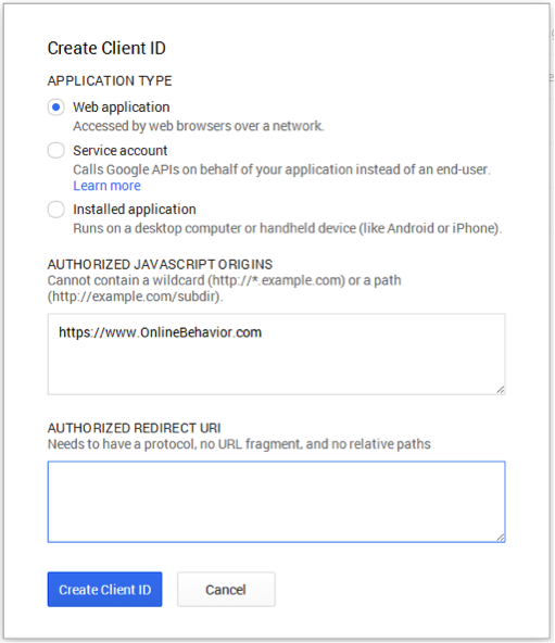 Developer Console Authentication