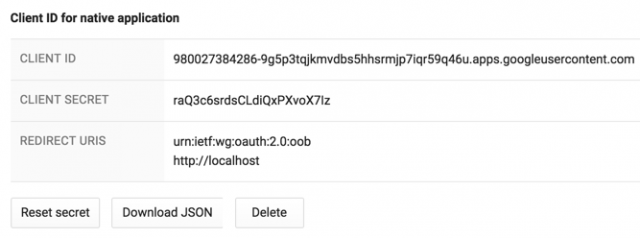 application credentials application credentials