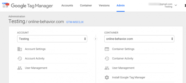 Google Tag Manager user access Google Tag Manager user access