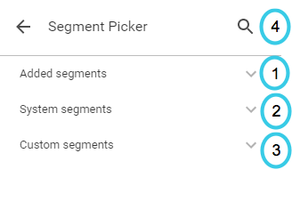Data Studio segment picker Data Studio segment picker