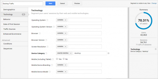 Google Analytics Segment Google Analytics Segment
