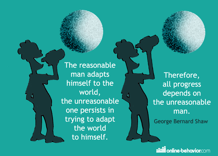 Don't Be Reasonable - Be Original [cartoon]