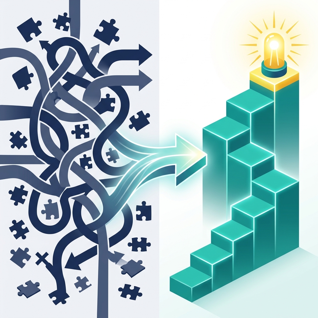 From chaotic learning to structured curriculum