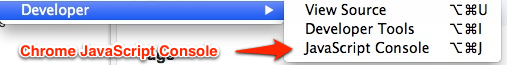 Chrome JavaScript Console
