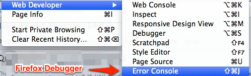 Firefox Error Console