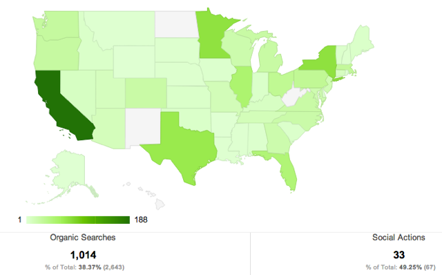 Google Analytics Map Overlay Report