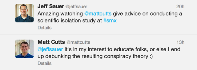 Matt Cutts Interaction