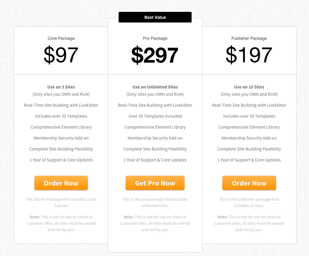 OptimizePress Prices