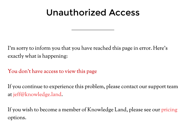 Unauthorized Access MemberMouse