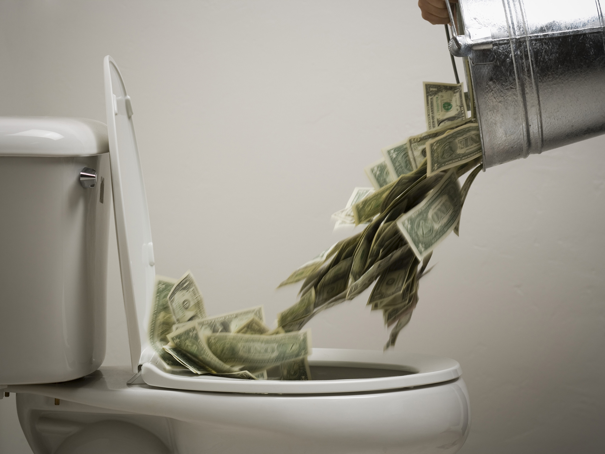 Money in the Toilet