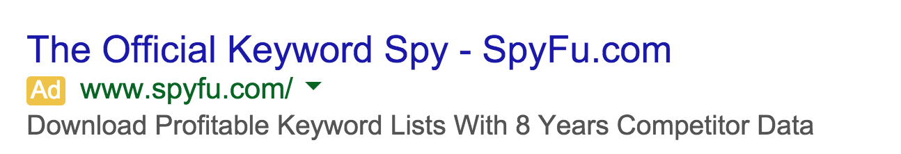 SpyFu Ads on SEMRush