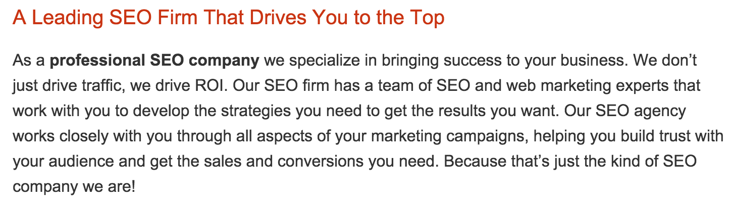 SEO Agency Page 5