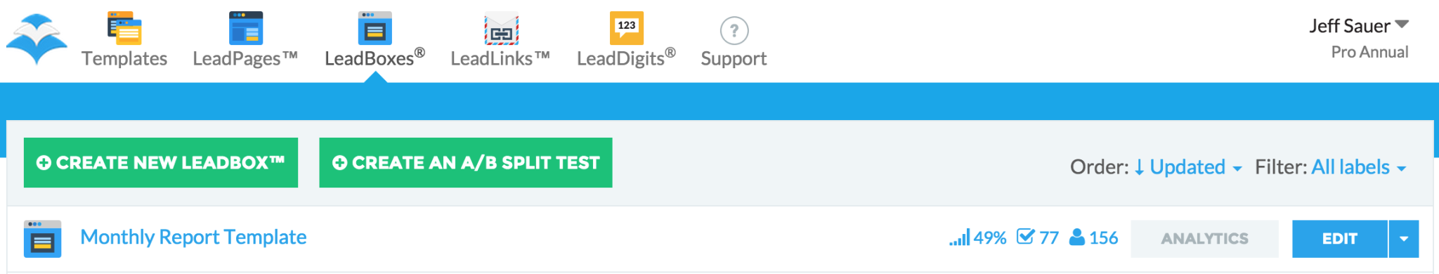 LeadPages Email Collected