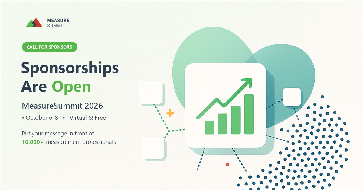 MeasureSummit 2026 sponsorships are open