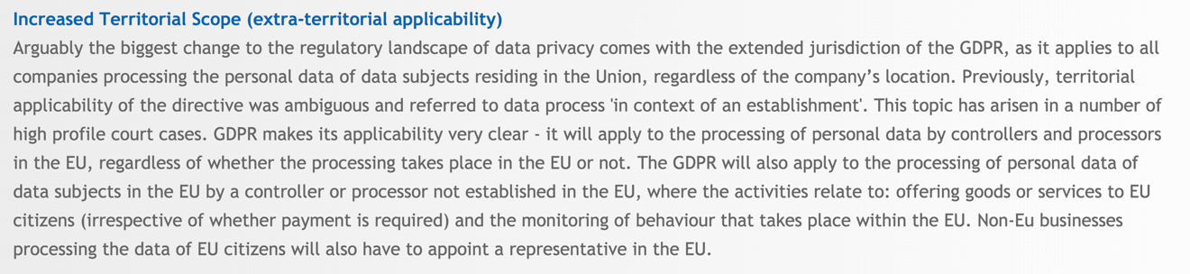 GDPR legislation