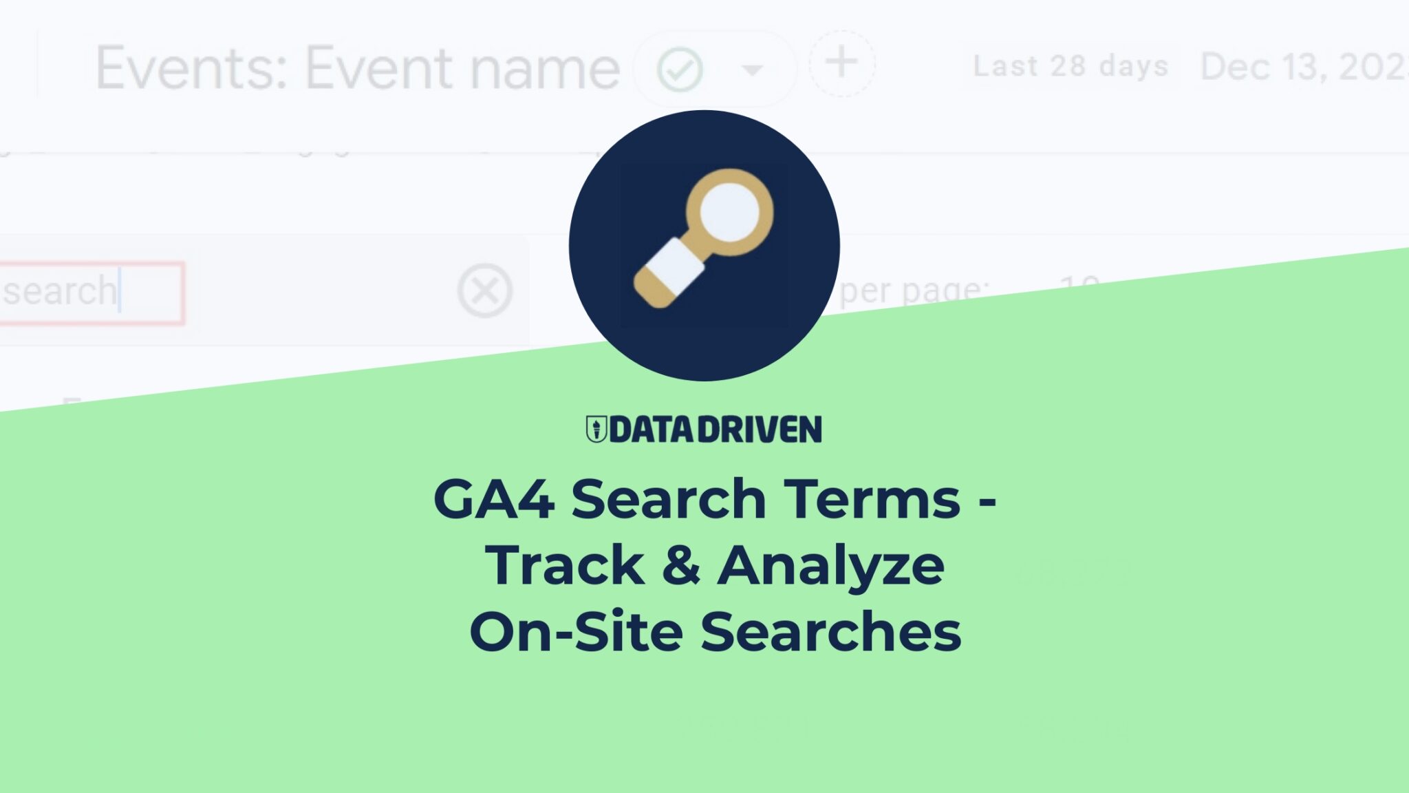 GA4 search terms track analyze on site searches