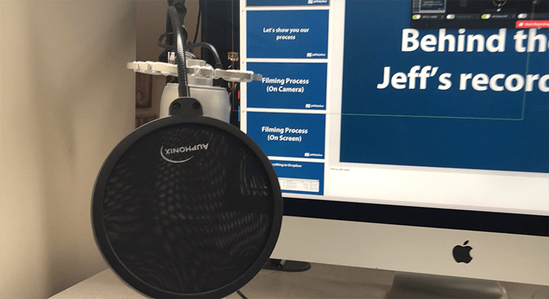 Jeff's recording setup and microphone