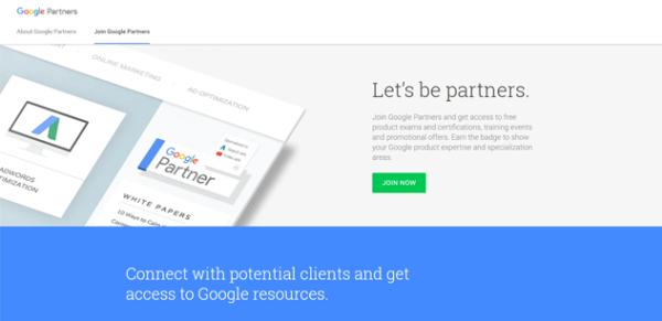 Setting up Google Partners account