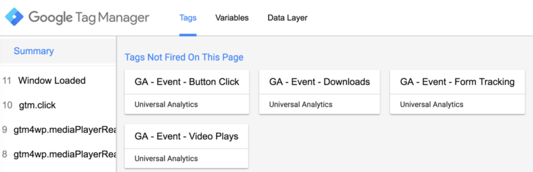 Google Tag Manager Tutorial - Preview tags fired