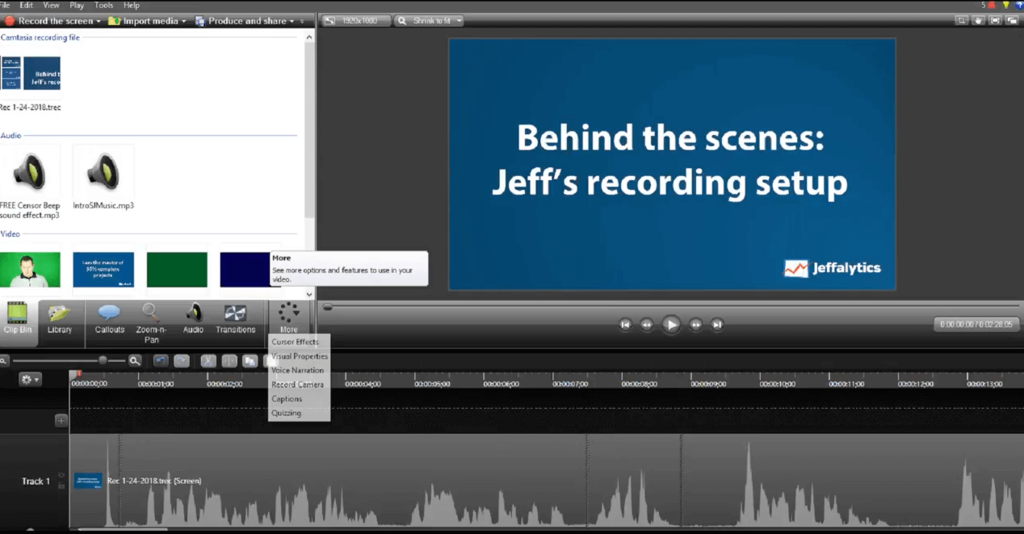 Video Editing in Camtasia