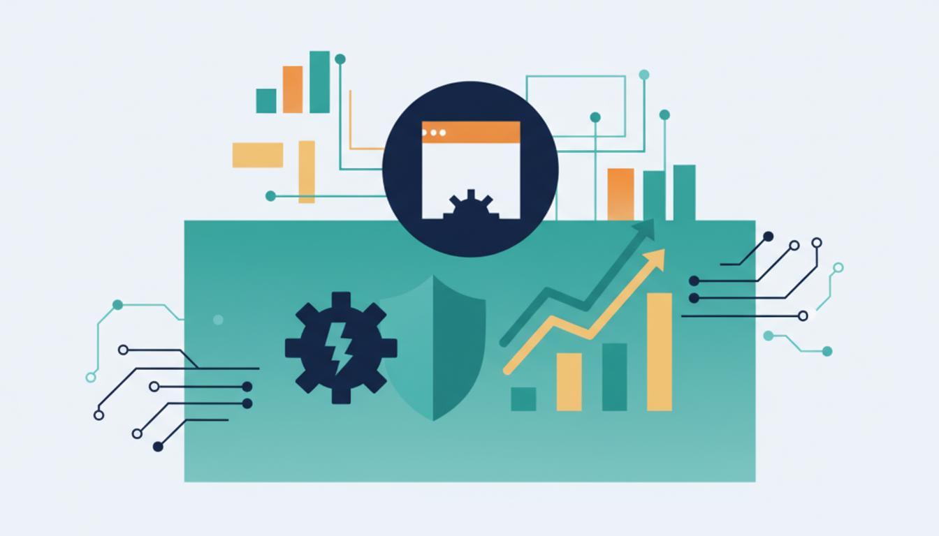 AI-generated illustration for bot traffic google analytics