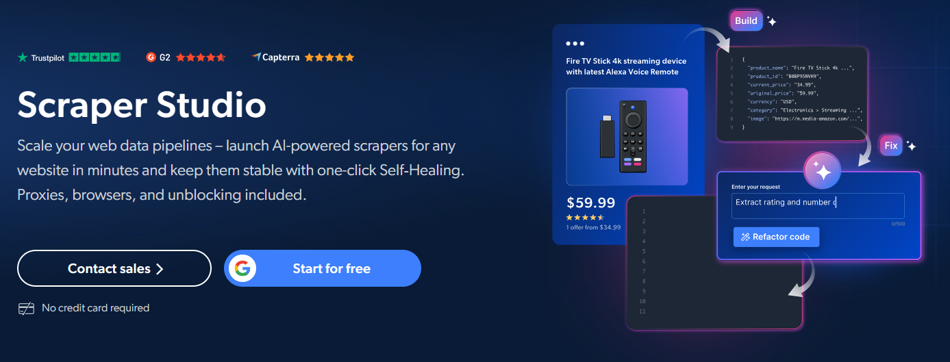 Bright Data Scraper Studio
