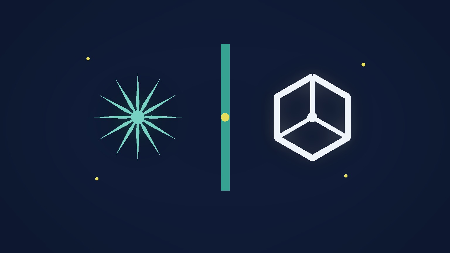 Two distinct AI marks side by side, representing a comparison of Claude and ChatGPT for marketing