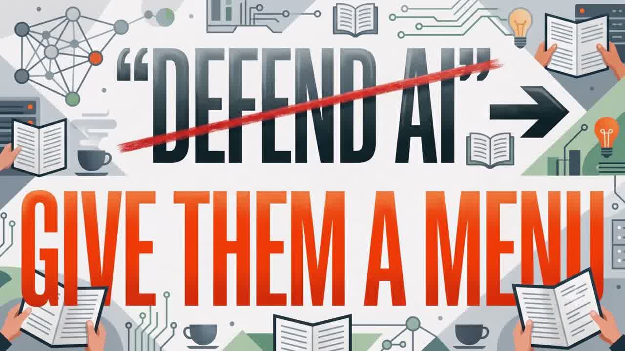Don't defend AI, give clients a menu of service tiers