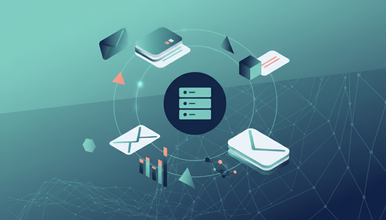 AI-generated illustration for drip email marketing review