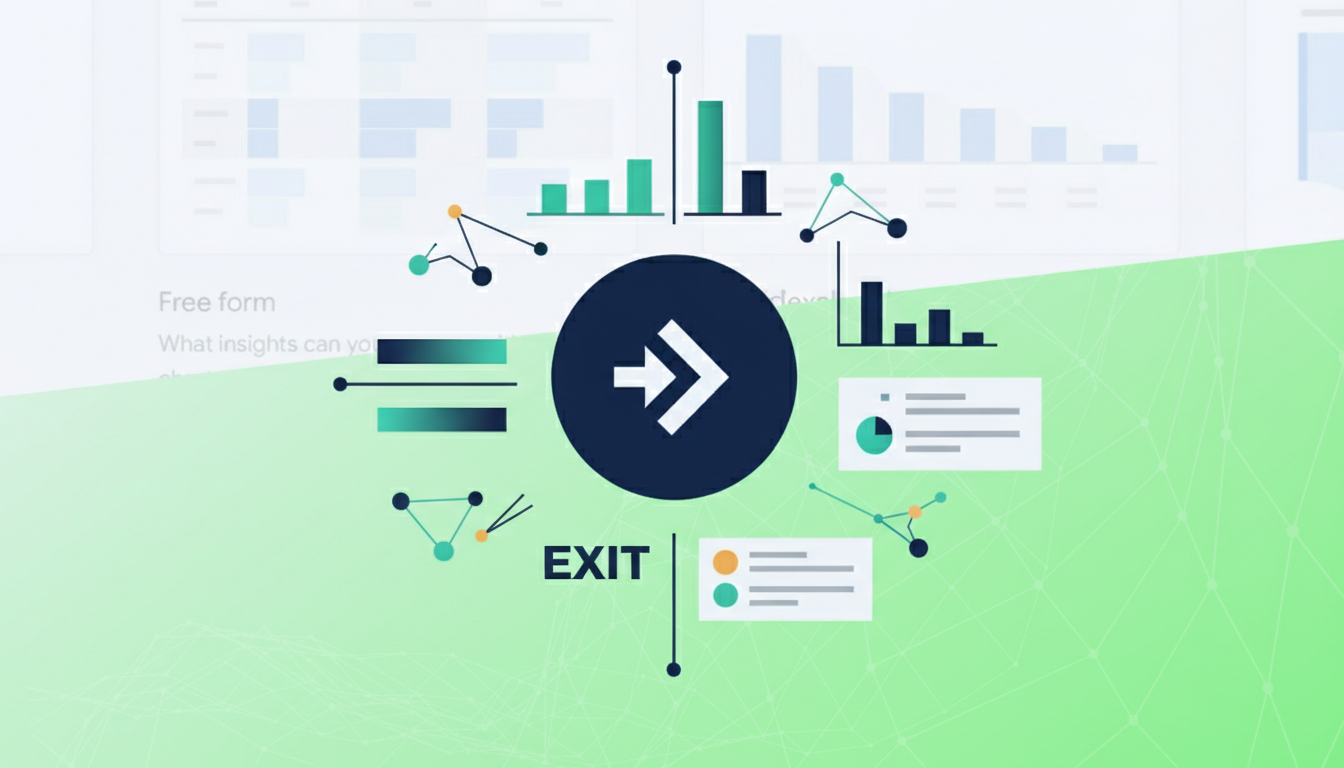 AI-generated illustration for exit pages google analytics 4