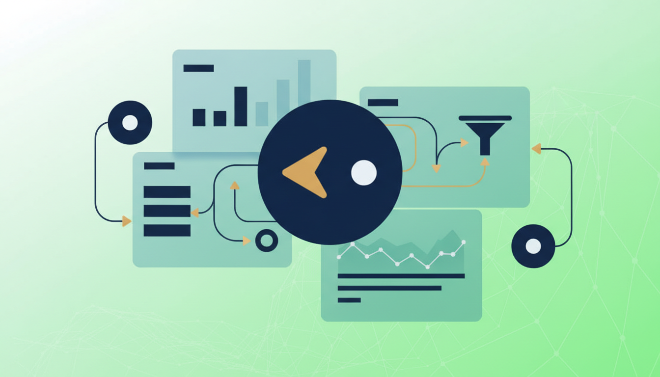 AI-generated illustration for ga4 behavior flow report