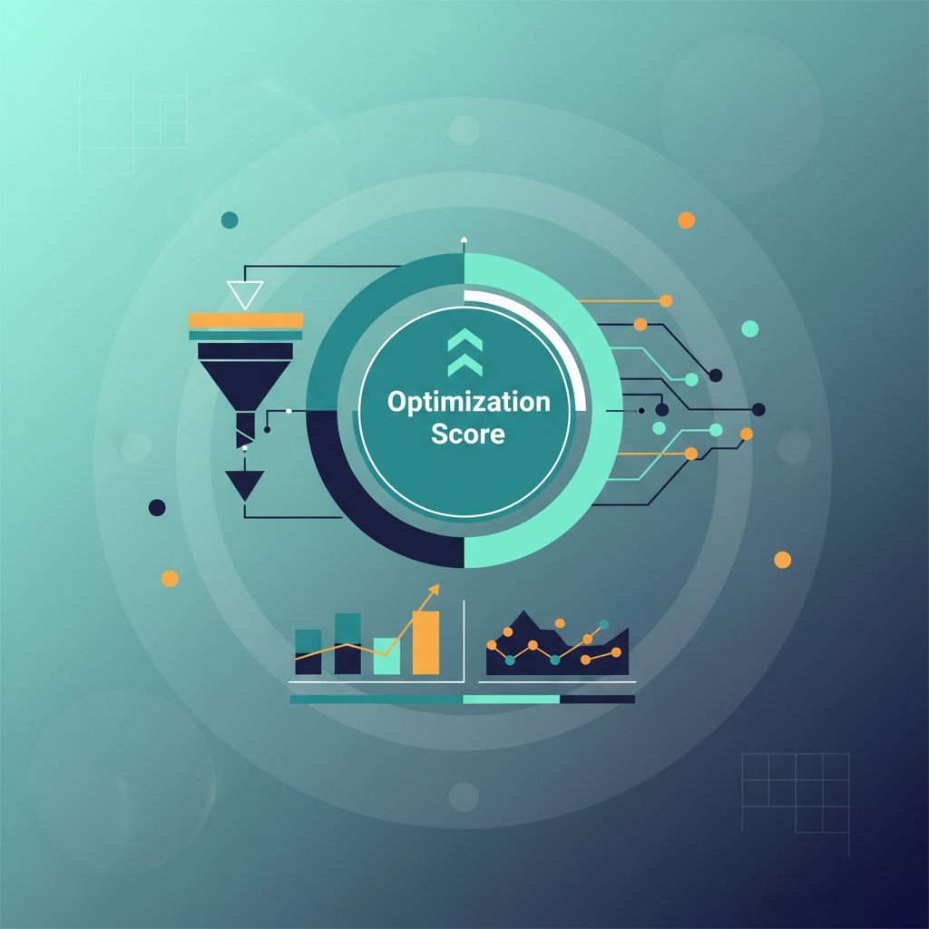 AI-generated illustration for google ads optimization score