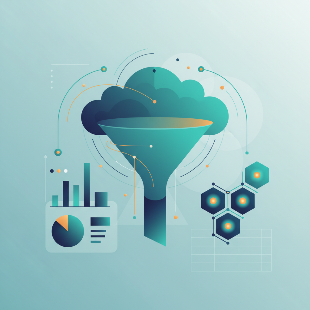AI-generated illustration for google analytics 4 infographic
