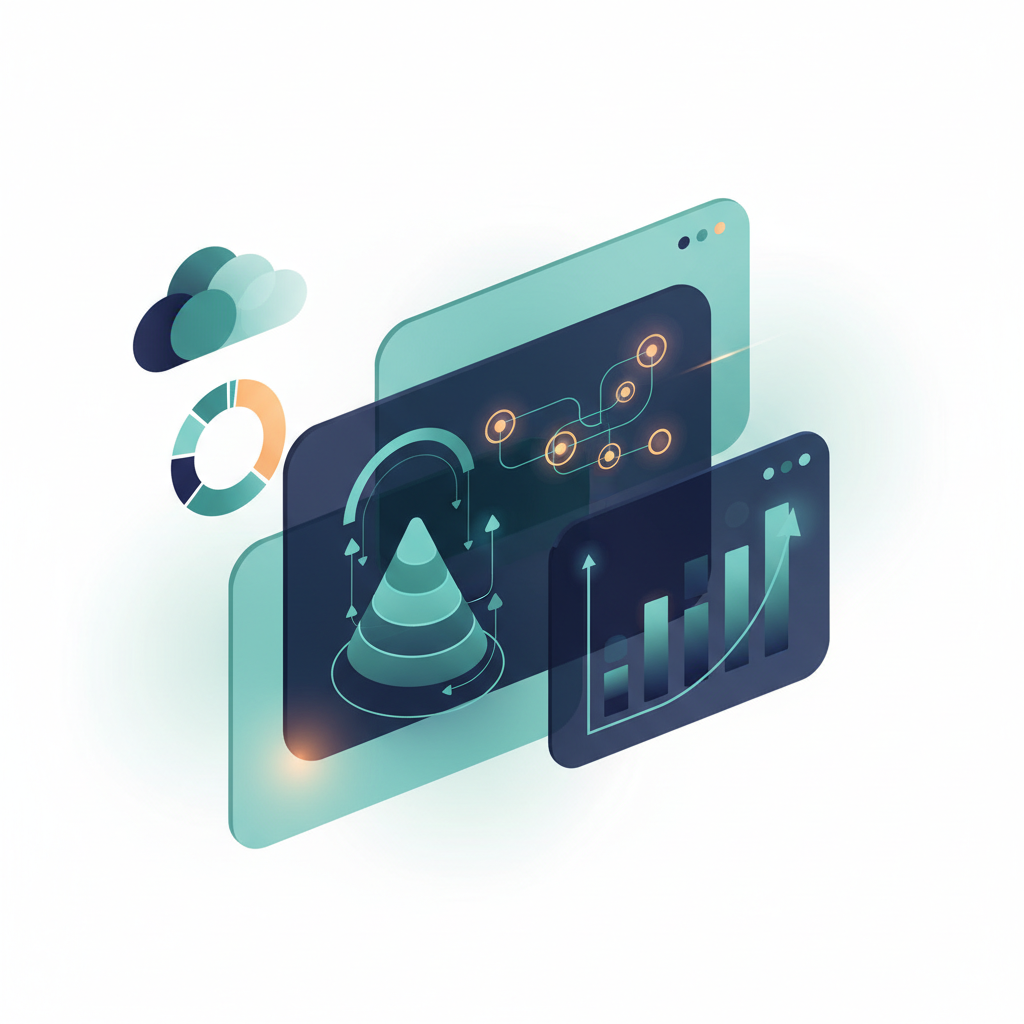 AI-generated illustration for google analytics seo dashboard