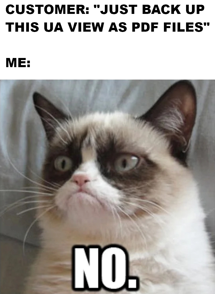 Grumpy cat meme google analytics