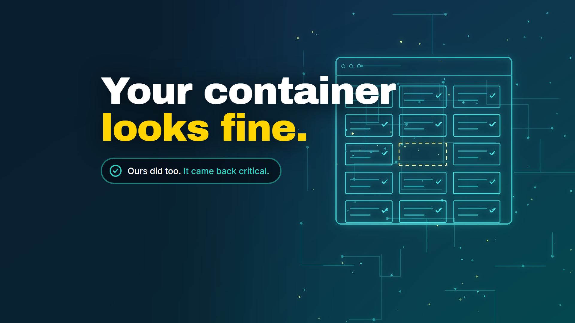 Cover for the GTM audit post: a tag container full of ticked tags with one slot left empty
