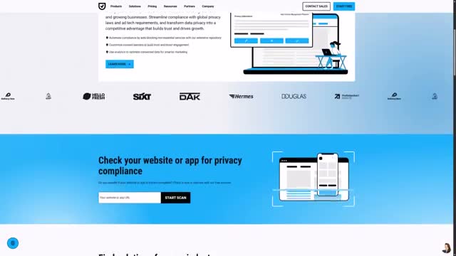 Privacy compliance platform for checking website and app compliance