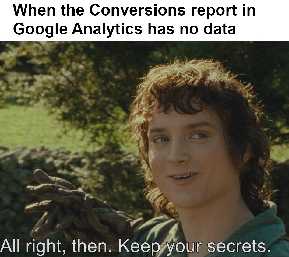 meme google analytics conversions