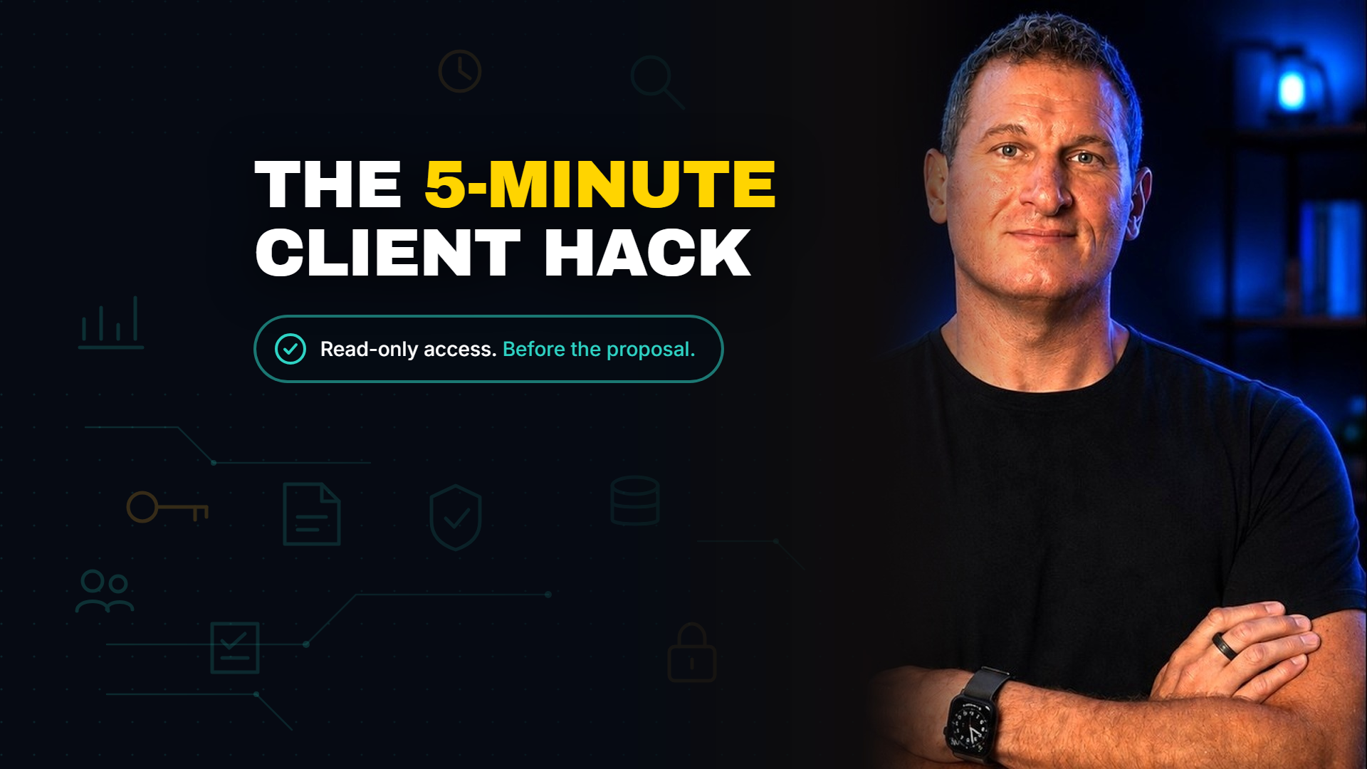 Blog cover reading The 5-minute client hack with a read-only access badge