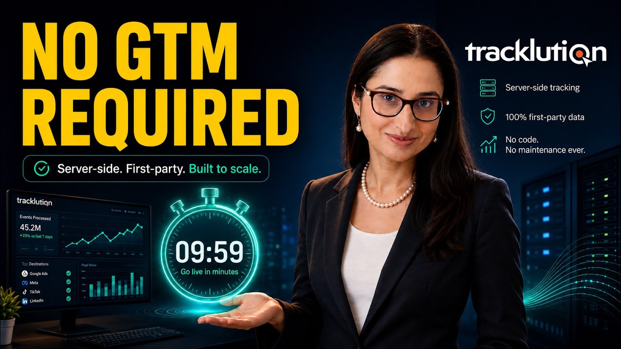 No GTM Required: Facebook and Google Ads tracking in under 10 minutes with Tracklution