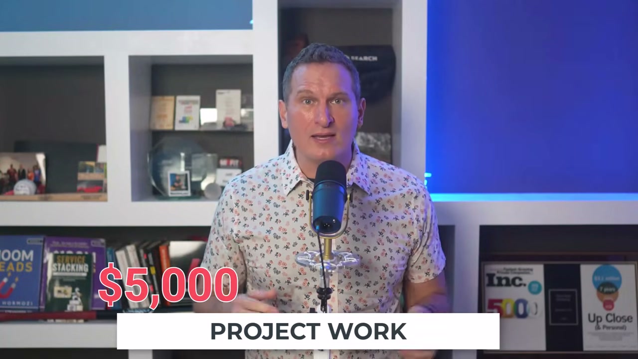 Jeff with $5,000 Project Work pricing overlay