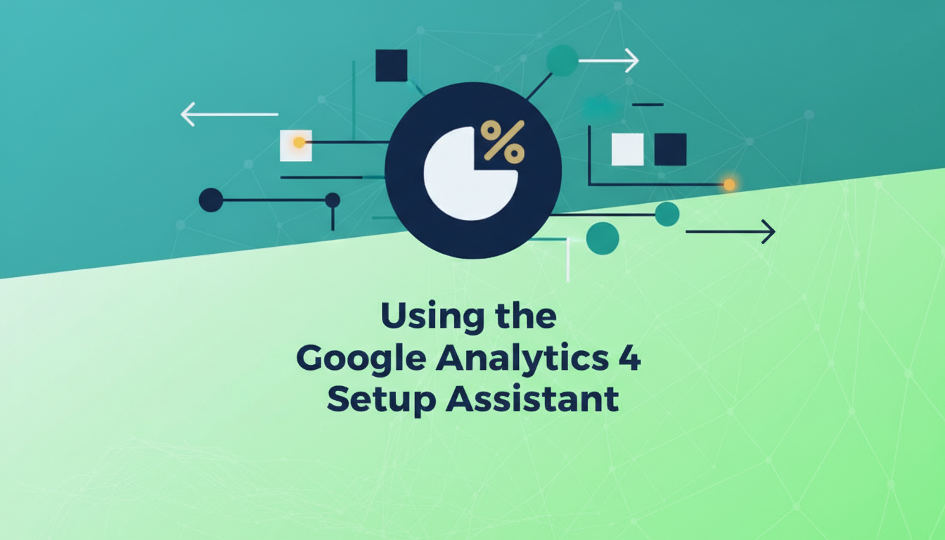 AI-generated illustration for setup assistant ga4