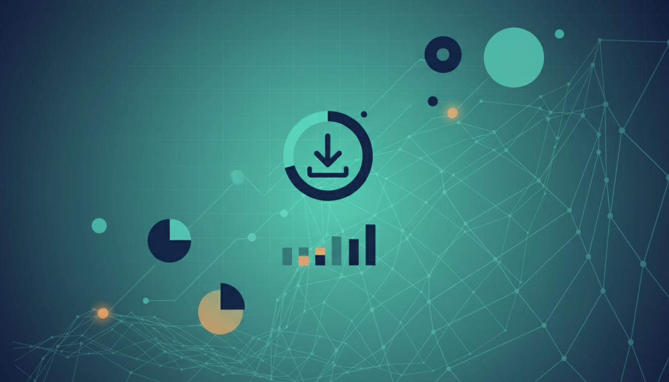 AI-generated illustration for track file downloads google analytics 4