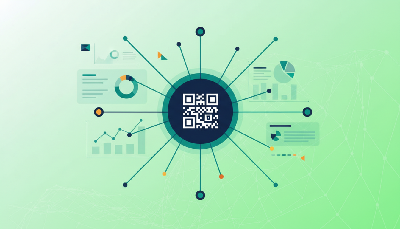 AI-generated illustration for track qr codes google analytics 4