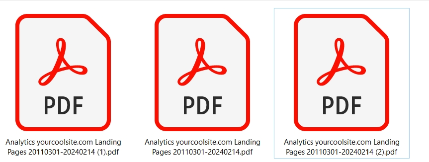 Ua export pdf naming conventions